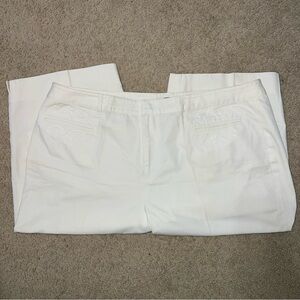 Ralph Lauren Cream Trousers with Embroidery